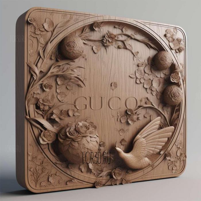 Guccio Gucci 4 3d stl модель для ЧПУ